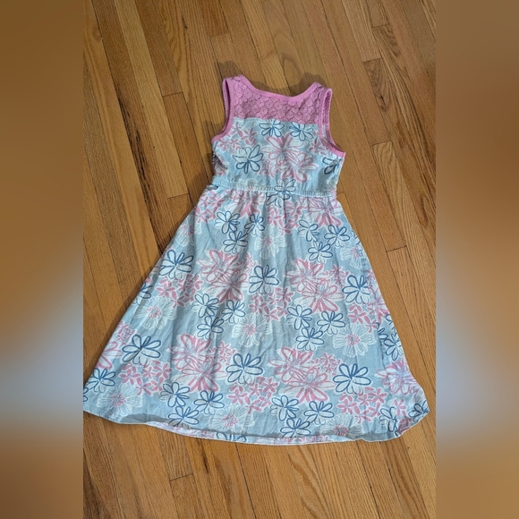 Juicy Couture Ruffled Smocked Green and Blue Sundress - Picture 5 of 5